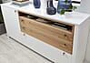 Sideboard SERPIO Weiß mit Absetzung Wildbuche