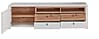TV Lowboard SERPIO WF 33 Weiß mit Absetzung Wildbuche