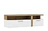 Lowboard TULUZA 2 Schubladen Optik Weiß / Artisan Eiche von Forte