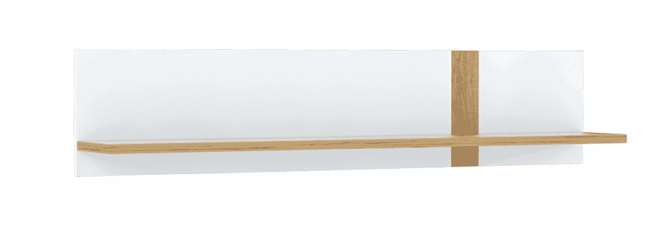 Wandboard TULUZA 140 cm Optik Artisan von Eiche Forte Weiß 