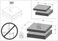 Couchtisch TURN mit drehbarer Platte Optik: Beton lichtgrau, von Forte