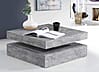 Couchtisch TURN mit drehbarer Platte Optik: Beton lichtgrau, von Forte