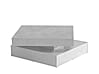 Couchtisch TURN mit drehbarer Platte Optik: Beton lichtgrau, von Forte
