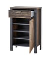Schuhschrank CARDIFF - 69 cm Used Style Mix dark Nachbildung