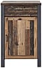 Schuhschrank CARDIFF - 69 cm Vintage Style Mix dark
