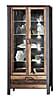 Vitrine CARDIFF mit LED Beleuchtung - Vintage Style Mix dark
