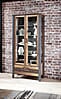 Vitrine CARDIFF mit LED Beleuchtung - Vintage Style Mix dark
