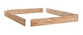 Schwebebett Fine-Line Massivholzbett mit Metallkufen von Hasena
