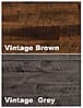 Schreibtisch SCOLA Akazie massiv Vintage Brown Industrial Look Hasena