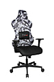 Gaming Chair Sitness RS Sport Camouflage Weiß Grau Bürostuhl, Top Star