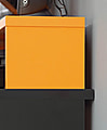 Gaming Tisch TEZAUR 2B Computertisch Black Orange mit Beleuchtung