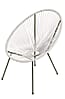 Gartensessel Relaxsessel DALIDA im Acapulco Style 2er Set Weiß