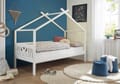 Kinderbett Einzelbett JULETTA Weiß Kiefer massiv 90 x 200 cm