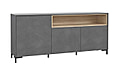 Sideboard Kommode GALACTIQUE Optik Beton grau / Sonoma Eiche von Forte
