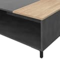 Couchtisch GALACTIQUE 90 x 90 cm Optik Beton grau / Sonoma Eiche