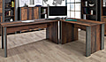Schreibtisch Bürotisch CLIF 153 cm Optik: Old Wood Vintage, Forte