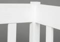 Sofabett Einzelbett SINTRO 90 x 200 cm Kiefer Massivholz weiß lackiert