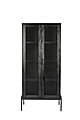 Schrank HARDY EICHE schwarz von ZUIVER Türen mit Mesh aus Metall