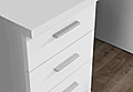 Arbeitstisch Schreibtisch NETBOB 1-trg 4 Schubladen, Weiß matt, Forte