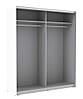 Jugendzimmer WINBOB Bett und Kleiderschrank Weiß / Beton Optik Forte