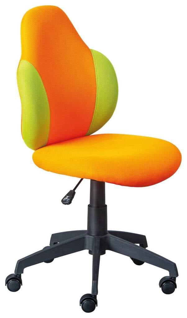 Jugenddrehstuhl Drehstuhl JESSI Mesh Orange / Grün