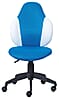 Drehstuhl Jugenddrehstuhl JESSI Mesh Blau / Weiß