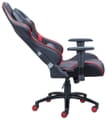 Gaming Chair Drehstuhl RATO RED Bezug Schwarz Rot mit Armlehnen