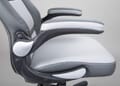 Bürodrehstuhl Drehstuhl ELEXO Kunstleder Grau mit Armlehne