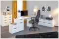 Drehstuhl Bürodrehstuhl TITANEST Kunstleder Schwarz Grau mit Armlehne