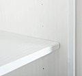 Kleiderschrank ISNY 4 Türen Kiefer massiv weiß im Landhausstil