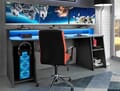 TEZAUR 5B Gaming Desk Computertisch mit LED-Beleuchtung, von Forte
