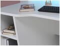 Computertisch TEZAUR 1B Weiß Gaming Desk mit LED Beleuchtung von Forte