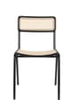 Stuhl Stapelstuhl JORT BLACK-NATURAL von ZUIVER
