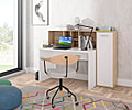 Arbeitstisch Schreibtisch ERIADU, Optik: Artisan Eiche und Weiß, Forte