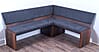 Eckbank Eckbankgruppe Essgruppe MILANO 185 x 150 cm Old Wood Vintage