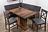 Eckbank Eckbankgruppe Essgruppe MILANO 185 x 150 cm Old Wood Vintage