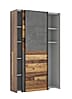 Kleiderschrank Mehrzweckschrank OZZULA Old Wood Vintage und Beton
