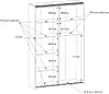 Kleiderschrank Mehrzweckschrank OZZULA Old Wood Vintage und Beton