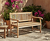 Teak Gartenbank Hemingway 2-sitzig mit Armlehne