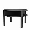 Couchtisch TOBAGO rund Ø 75 cm Schwarz matt, von Forte