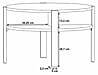 Couchtisch TOBAGO rund Ø 75 cm Schwarz matt, von Forte