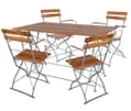 Biergarten Tisch Gartentisch Klapptisch 120 x 60 cm Akazie