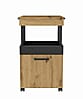Rollwagen Barwagen HOME BAR 202 Optik: Artisan / Eiche Schwarz, Forte