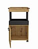 Rollwagen Barwagen HOME BAR 202 Optik: Artisan / Eiche Schwarz, Forte