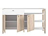 Büro Set HOYVIK 4 Sideboard und Regal: Optik Sonoma Eiche / Weiß Forte