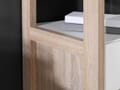 Sideboard und Regal Büro Set HOYVIK 4 Optik: Sonoma Eiche / Weiß Forte