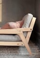 Sofabett Schlafsofa GRAB Gestell Kiefer mit klappbarer Rückenlehne
