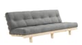 Klappcouch LEAN Funktionssofa Sofa Kiefer massiv unbehandelt von Karup