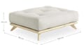 Hocker SENZA Polsterhocker passend zum Sofa SENZA DAYBED Kiefer natur