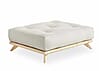 Hocker SENZA Polsterhocker passend zum Sofa SENZA DAYBED Kiefer natur